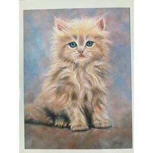 Kitty Cat Print of original painting by Beverly Brown